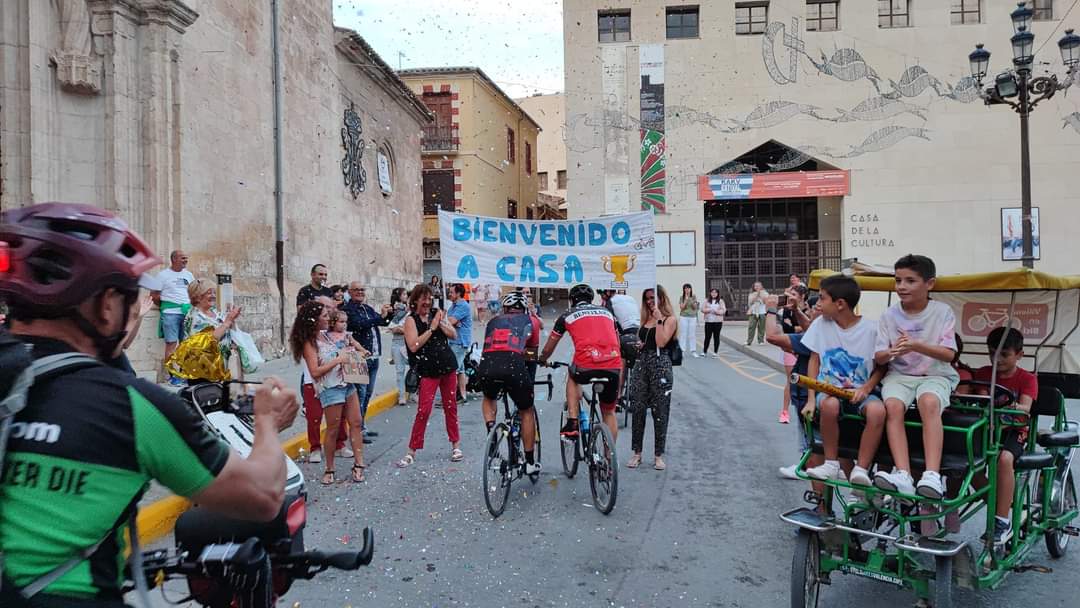 Momento de la llegada a Villena