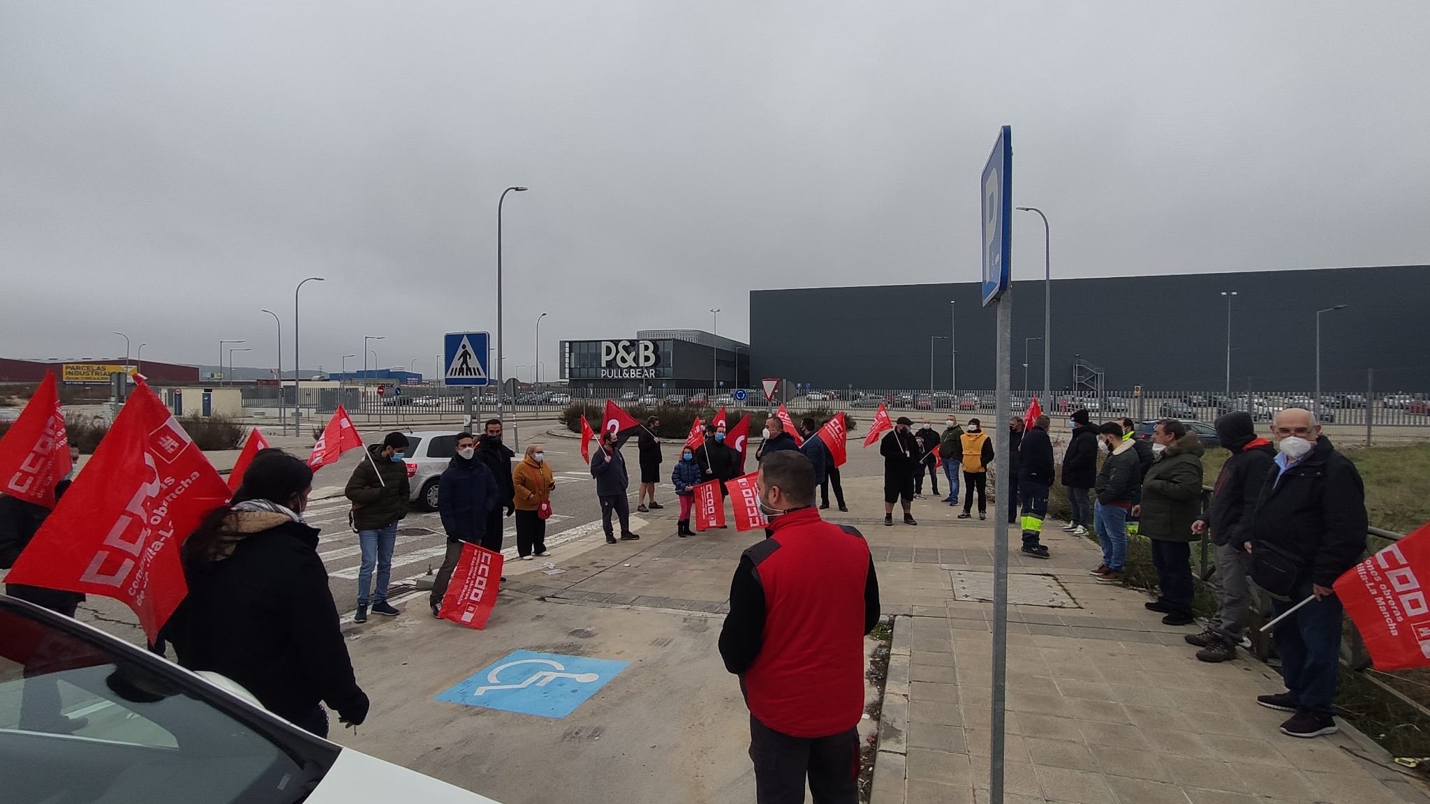 Huelga en un polígono industrial