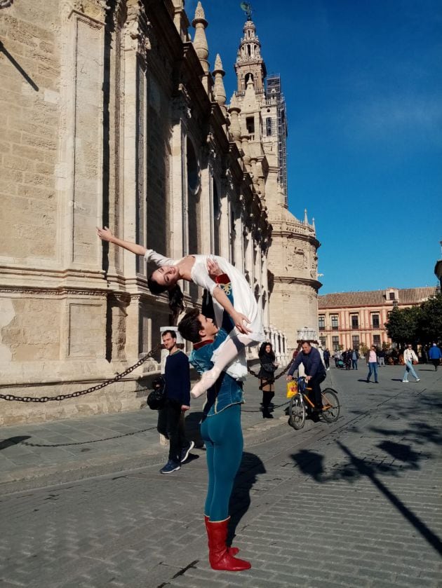 Espectacular porté con la Giralda al fondo