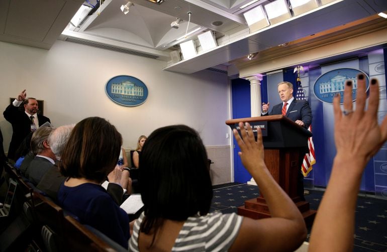 Rueda de prensa de Sean Spicer en la Casa Blanca