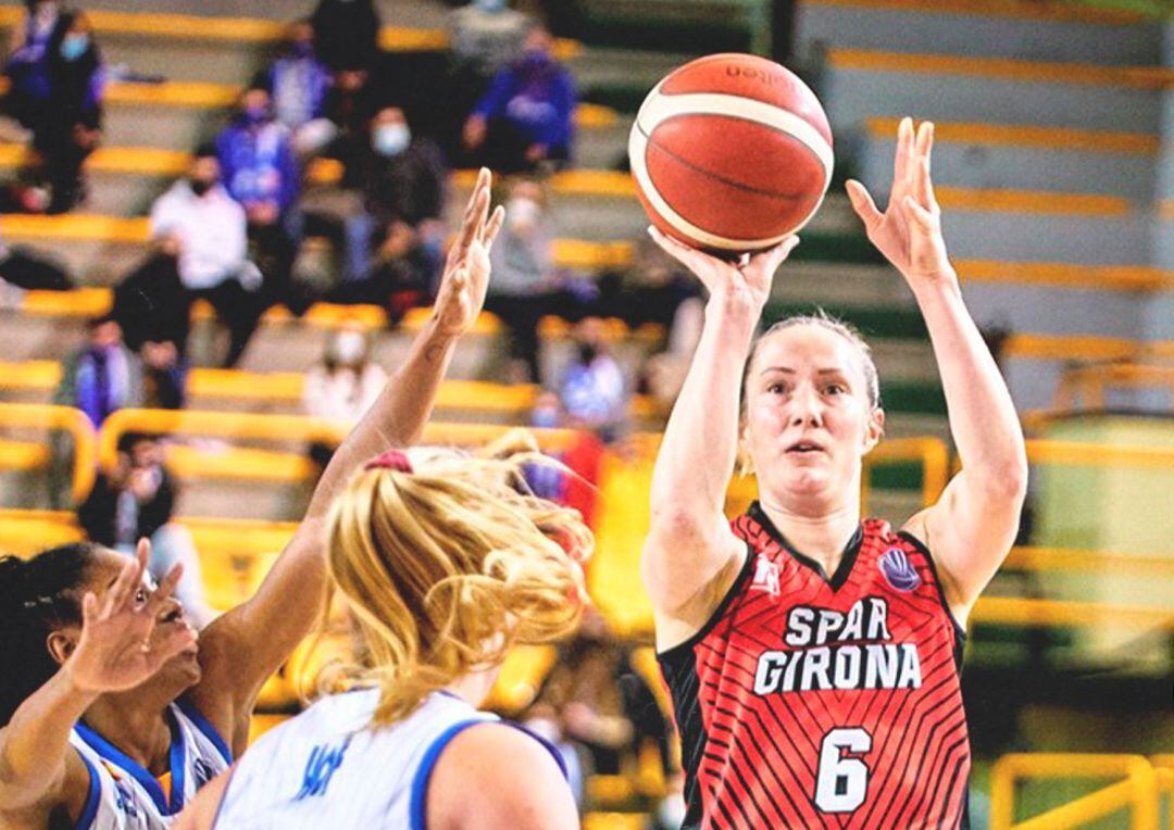 Frida Eldebrink, amb 16 punts, ha estat la millor jugadora de l'Spar aquest vespre.