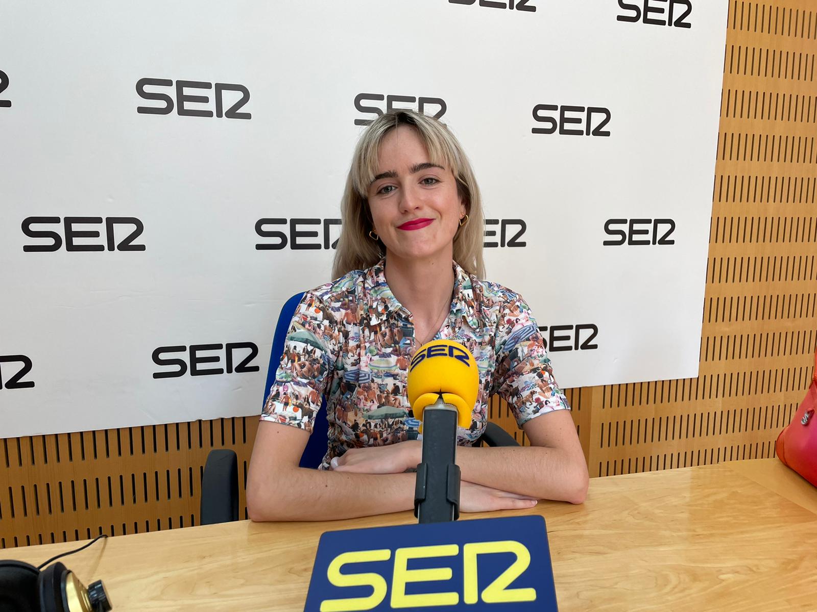 Rocío Sardina, estilista y diseñadora murciana, en los estudios de Radio Murcia