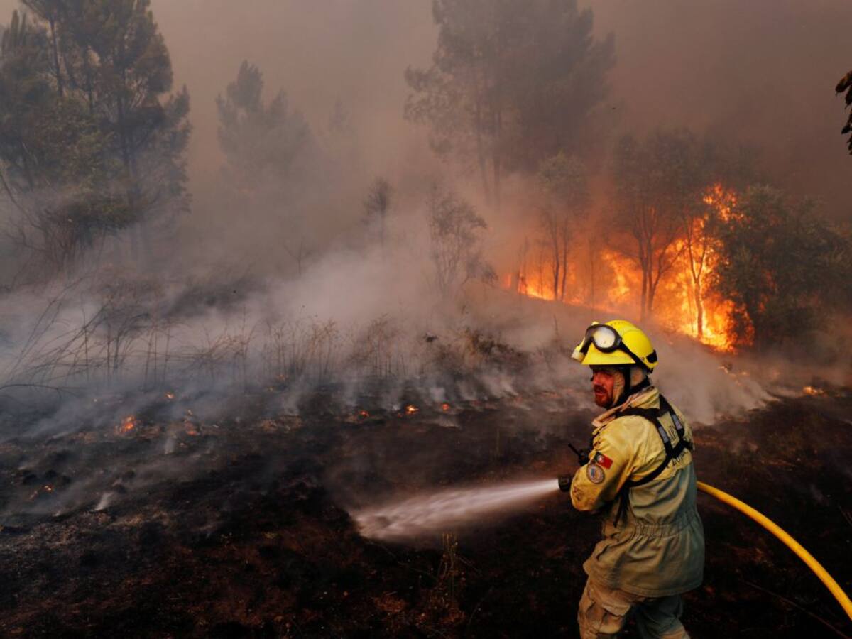 El fuego avanza en el centro de Portugal