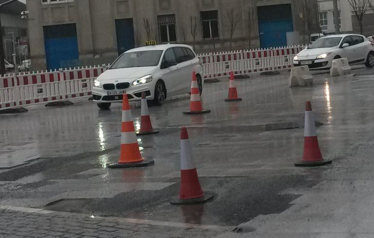 Desperfectos en La Marina de A Coruña
