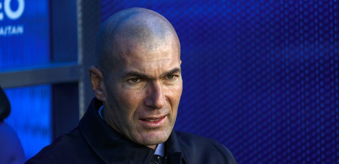 Zinedine Zidane, durante un partido del Real Madrid