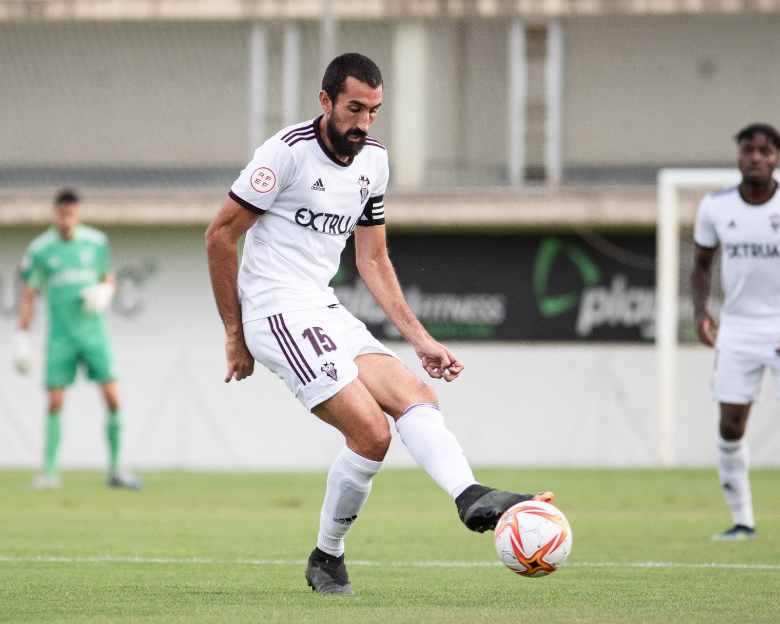 Sergi Maestre, durante un partido con el Albacete