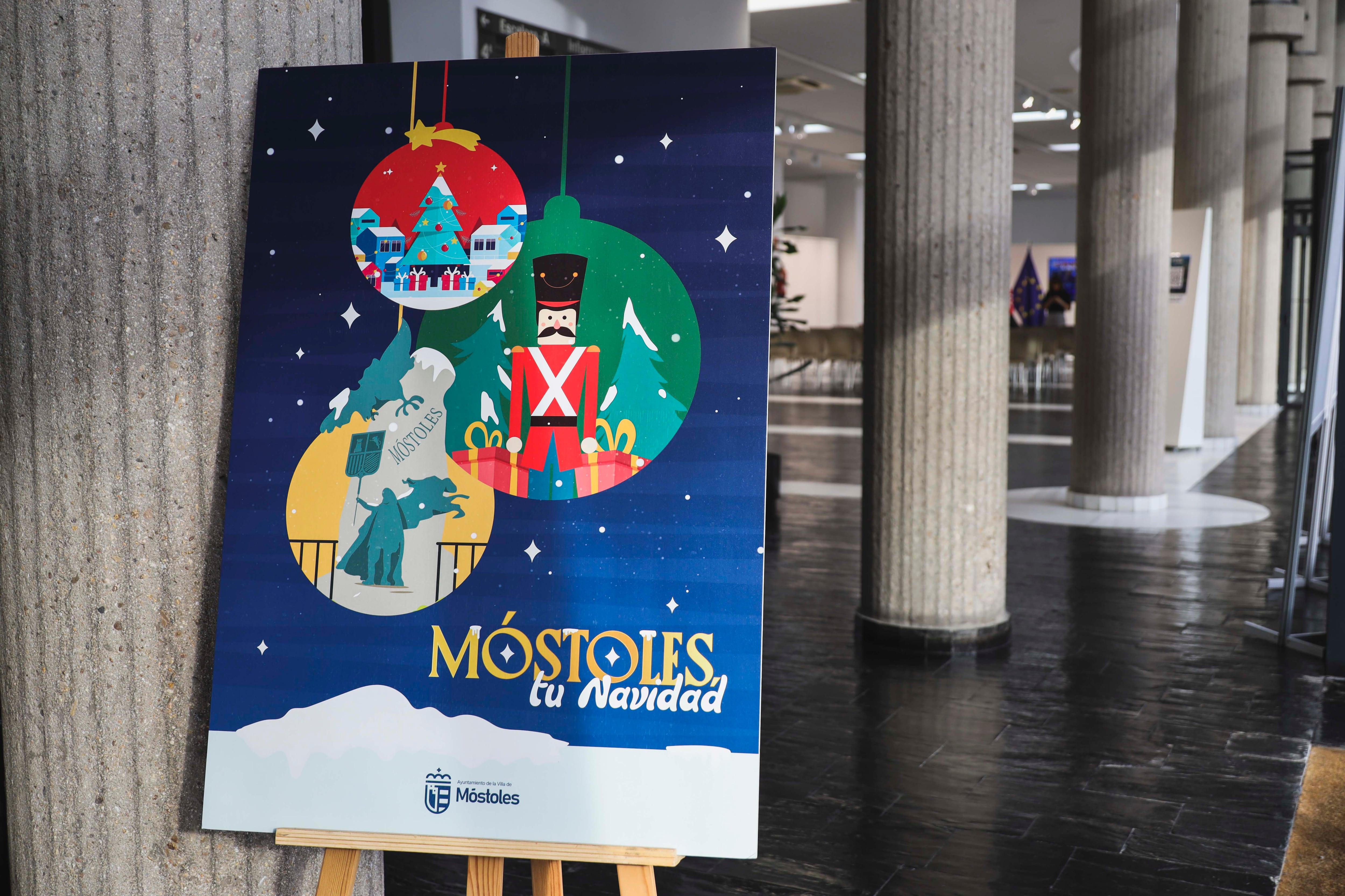 Cartel del programa de Navidad de Móstoles