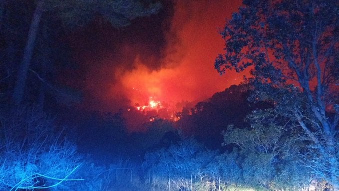 Incendio declarado en Andratx.