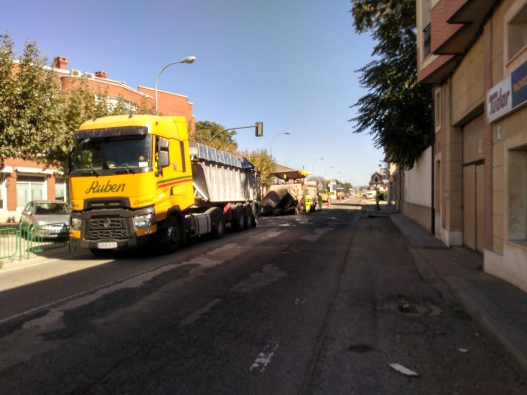 Inicio de las obras en la travesía