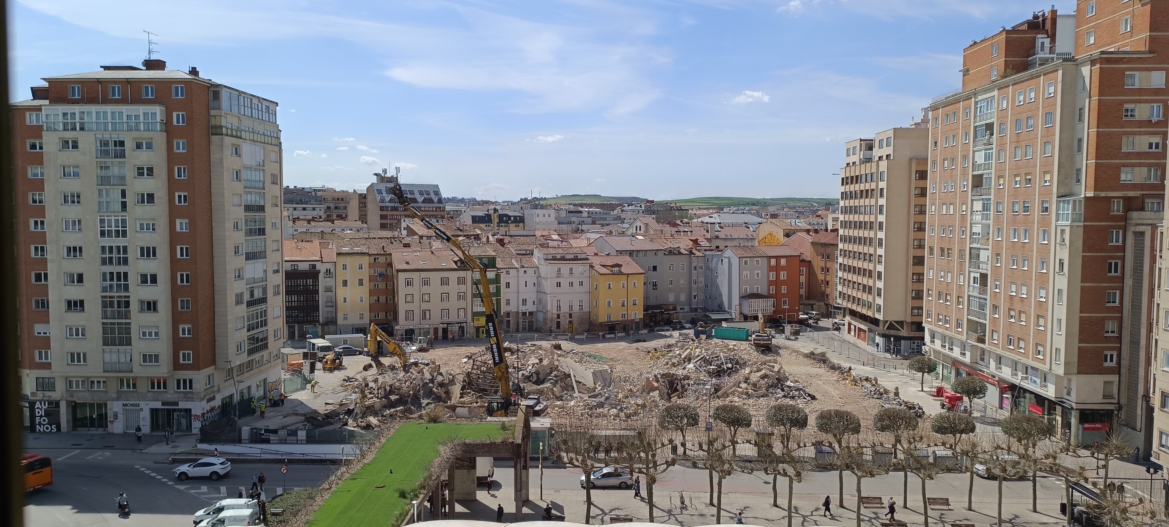 Las máquinas han terminado la demolición de la estructura del viejo Mercado Norte