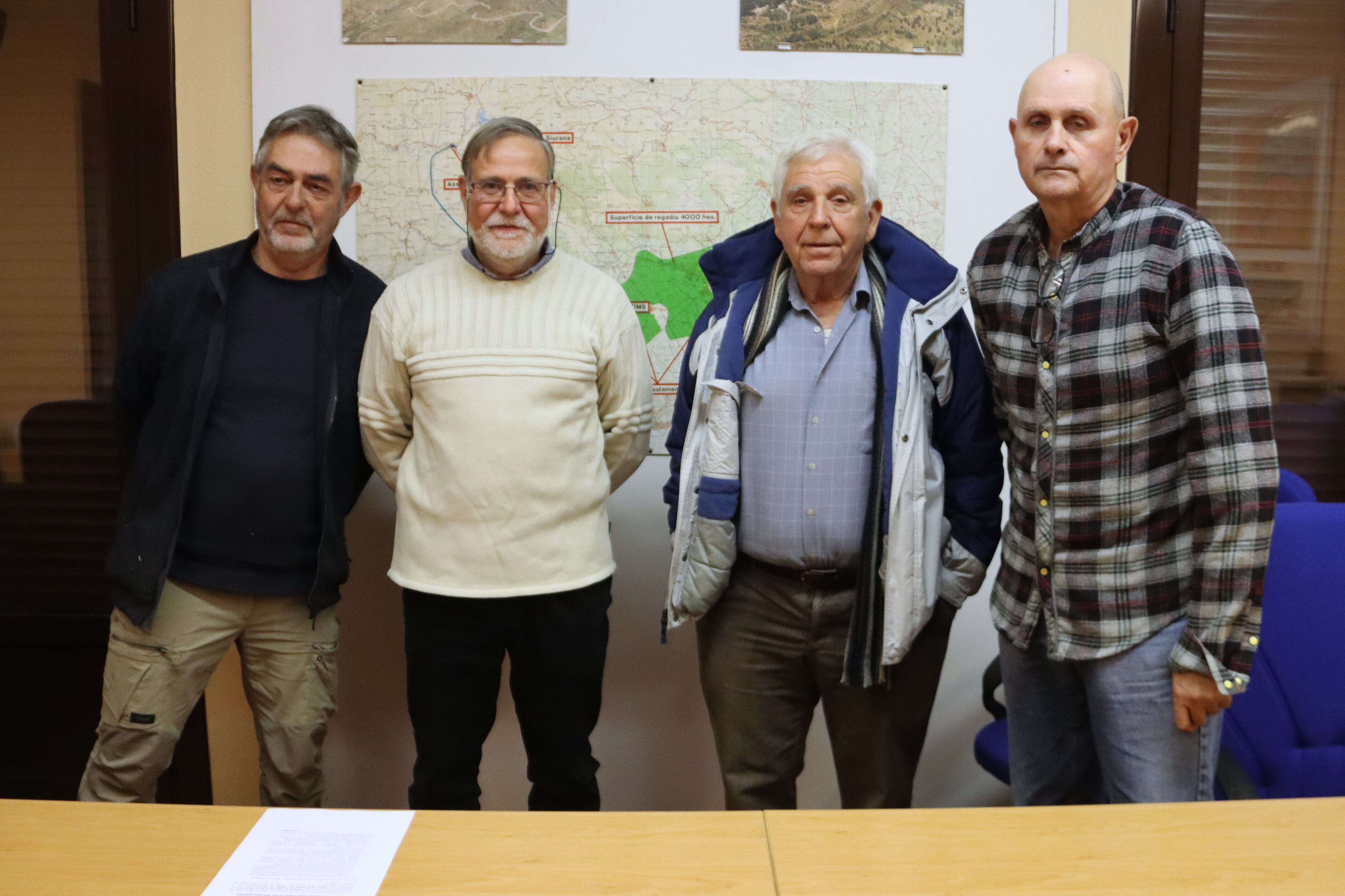 Membres de la comissió creada per la Comunitat de Regants del Pantà de Riudecanyes per abordar les obres a l&#039;EDAR de Reus