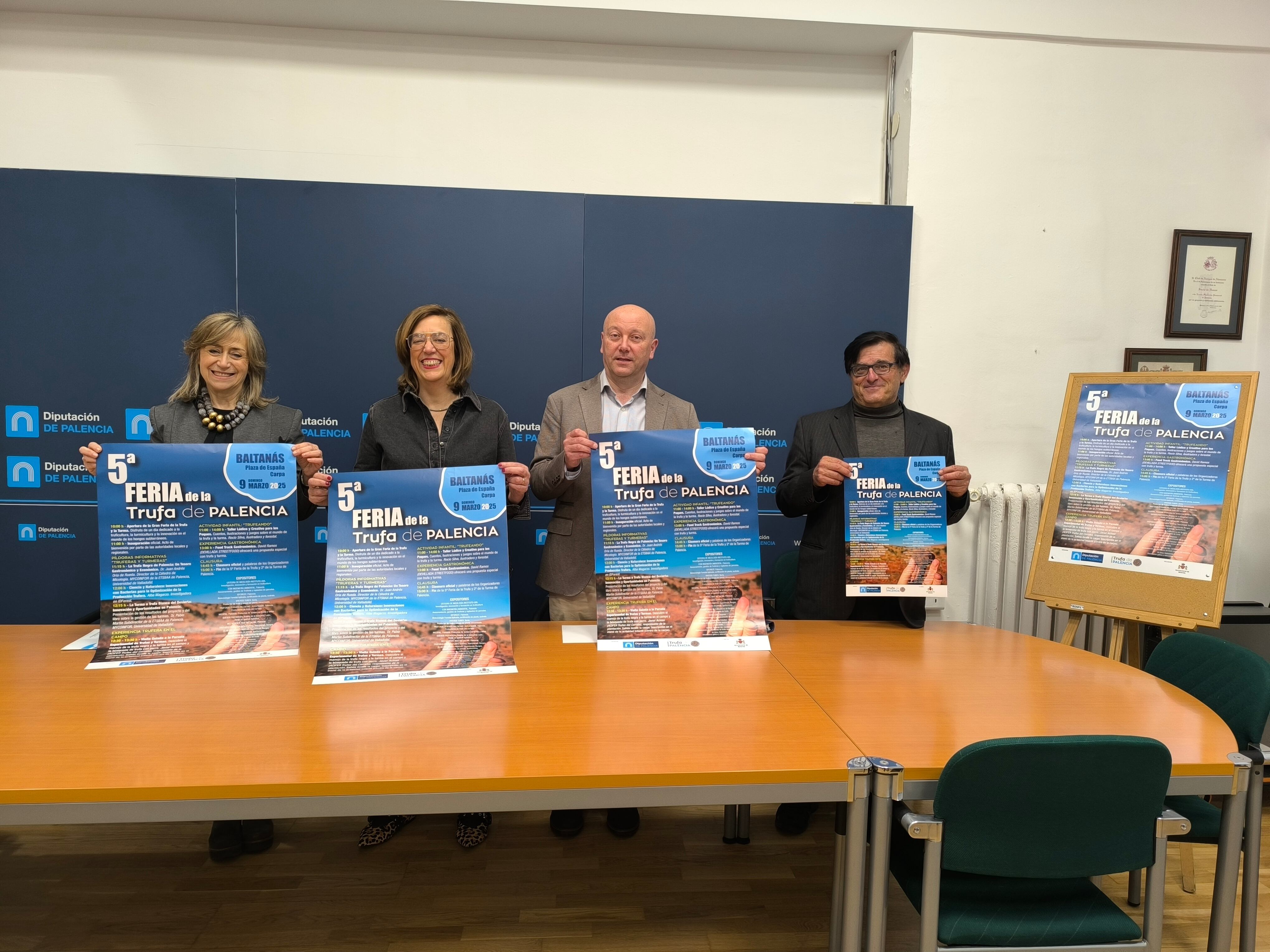 La Diputación promueve en la V Feria de la Trufa Baltanás el cultivo y difusión de la trufa de Palencia
