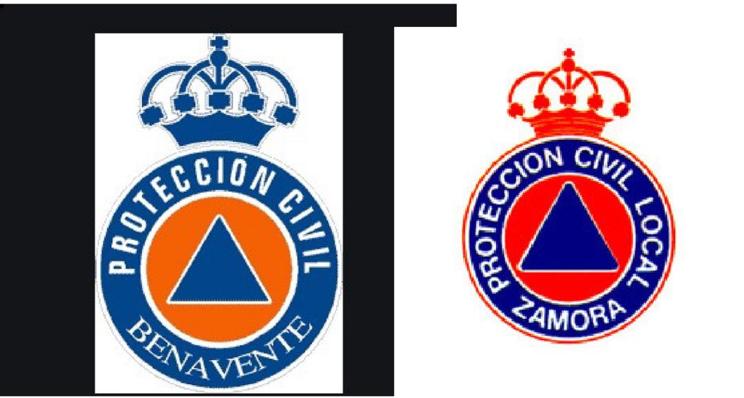 Escudos de Protección Civil de Benavente y Zamora 