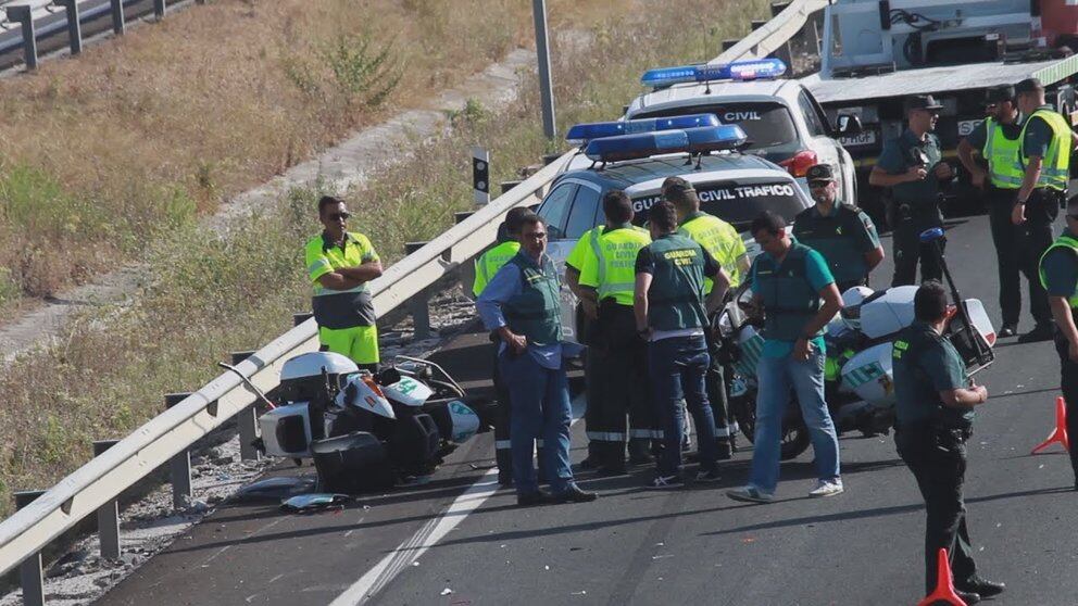 Accidente que costó la vida al guardia civil, Fermín Cabezas