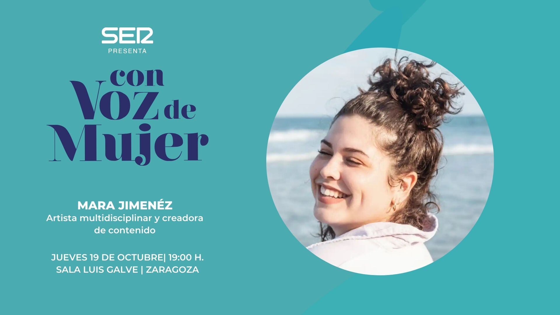 Mara Jimenez estará en Con Voz de Mujer en Zaragoza