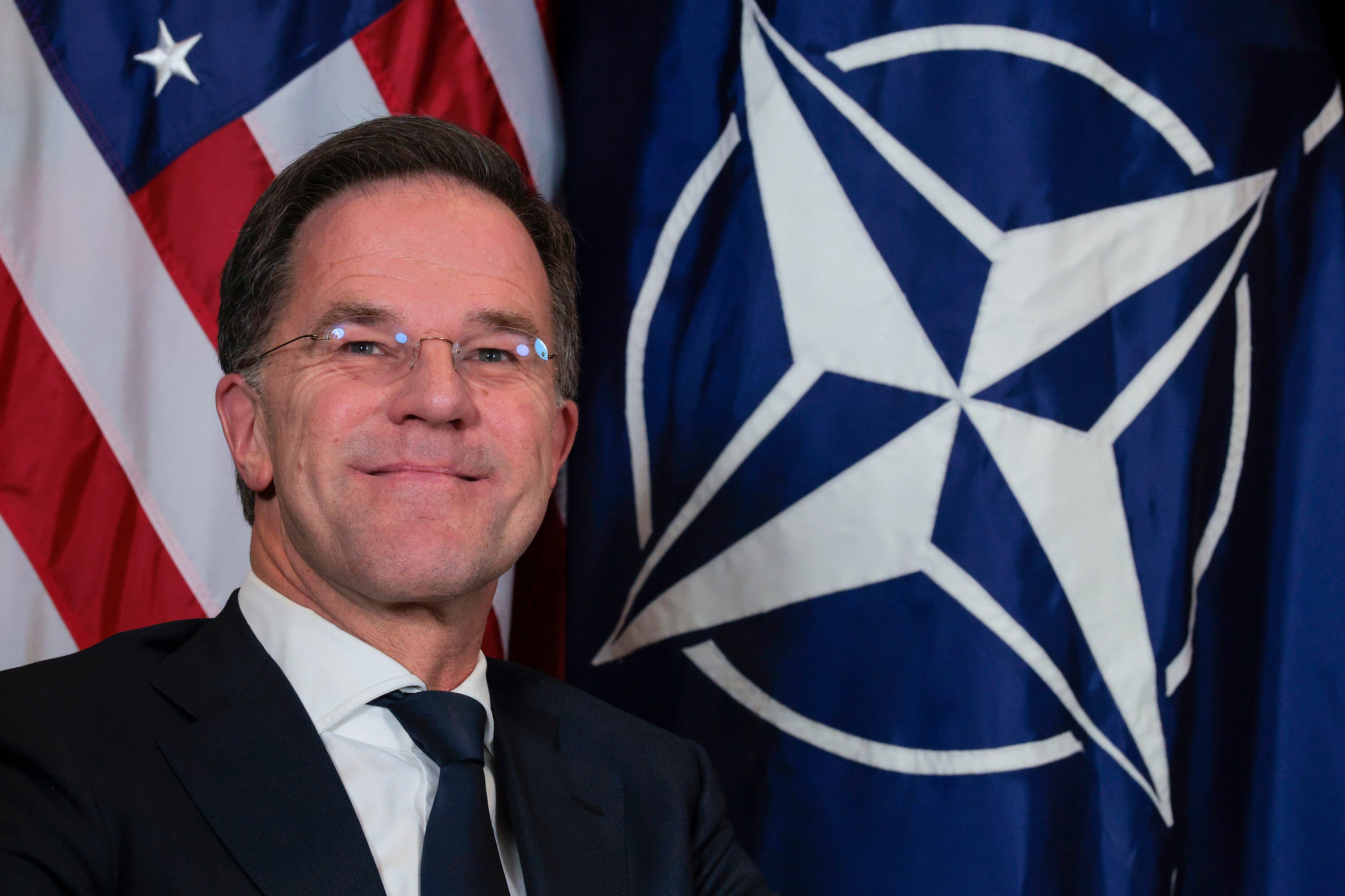 El secretario general de la OTAN, Mark Rutte, en el Foro de Davos