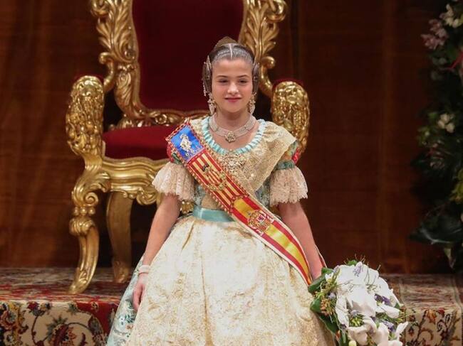 Exaltación de Carla García como fallera mayor infantil de València 2020