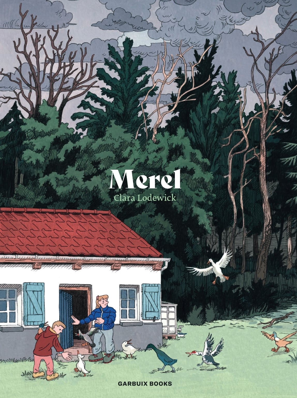 Cubierta de &#039;Merel&#039;, una novela gráfica de Clara Lodewick