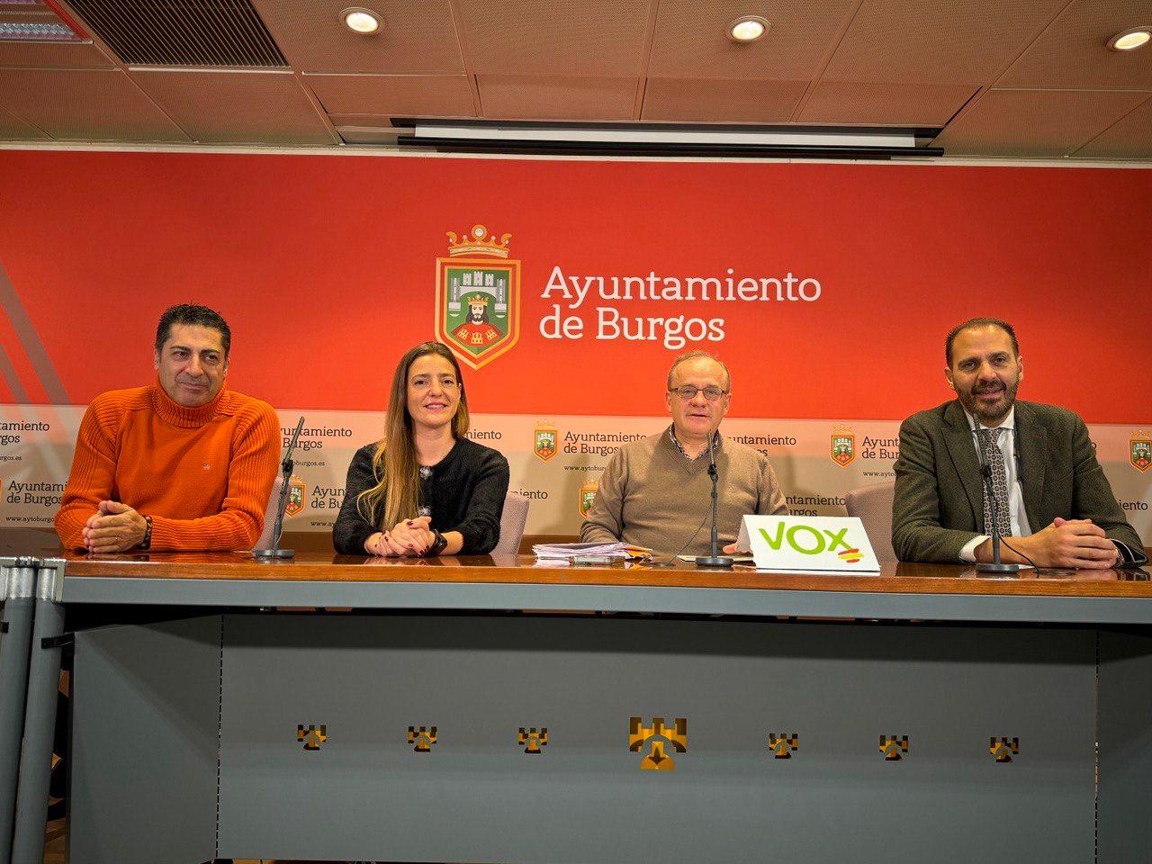 Los 4 concejales de Vox en el Ayuntamiento de Burgos