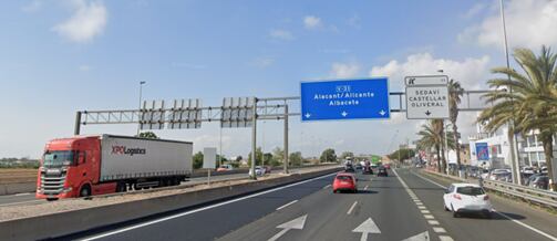 Transportes inicia los trabajos para adecuar la mediana de la V-31 ‘Pista de Silla’ en València a los fenómenos climatológicos extremos