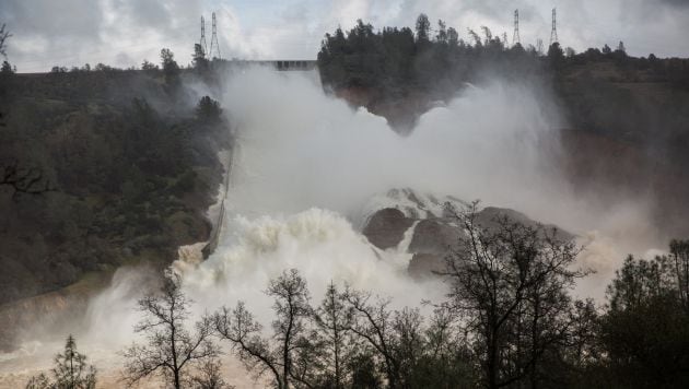 La presa californiana en la actualidad.