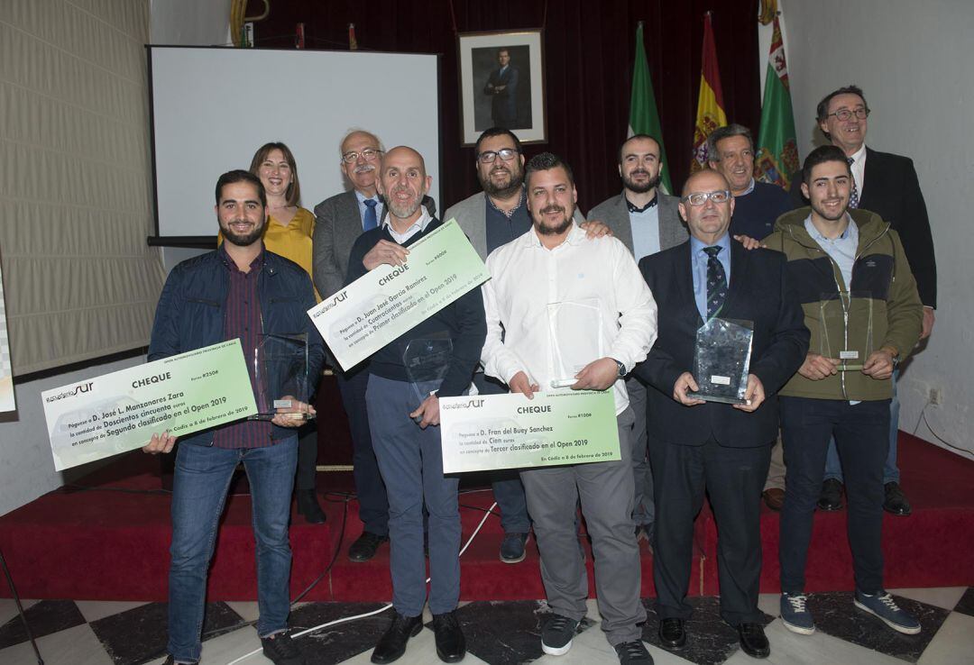 Imagen de los premiados en el acto celebrado en la Diputación