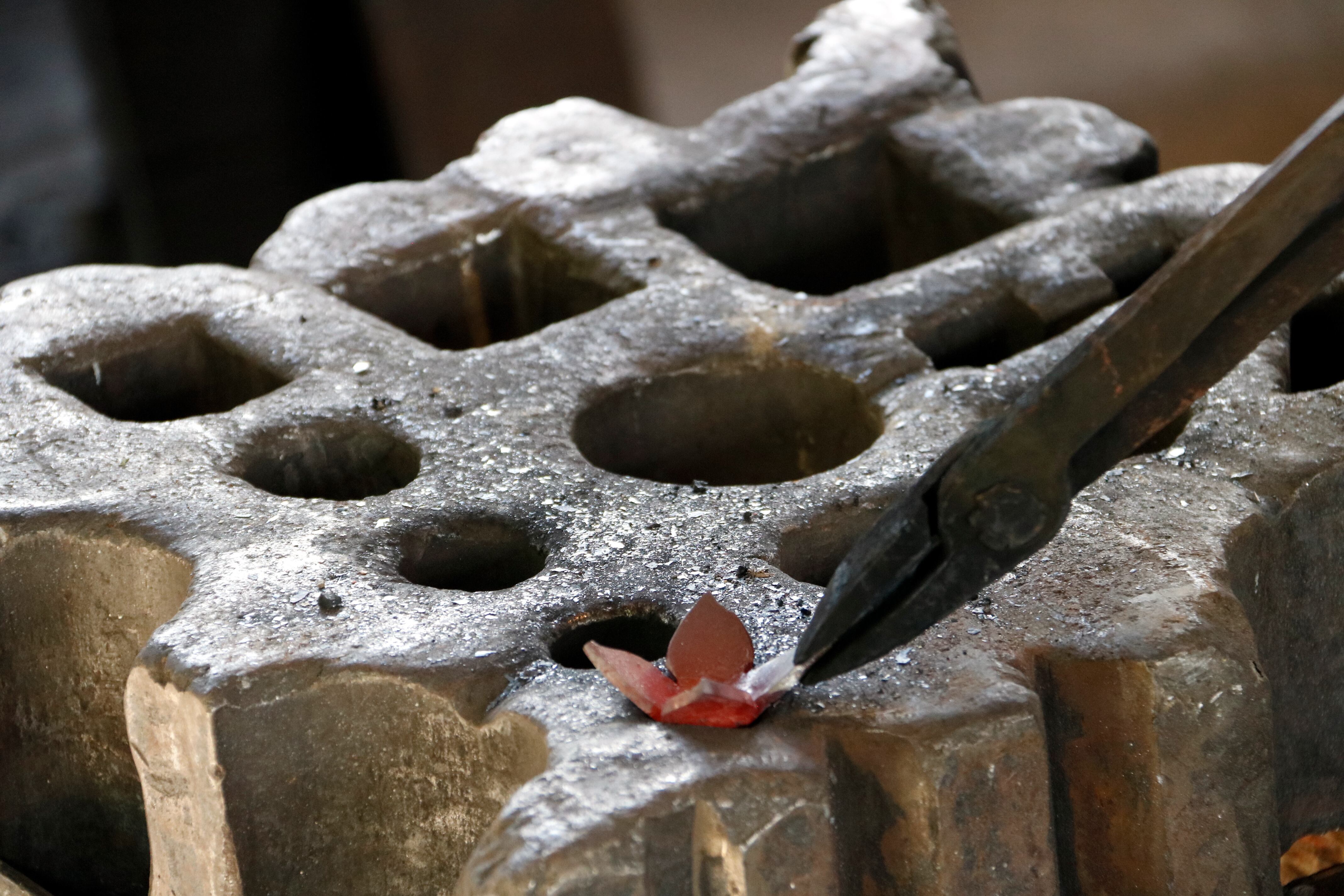 La delicadesa d'una flor de ferro
