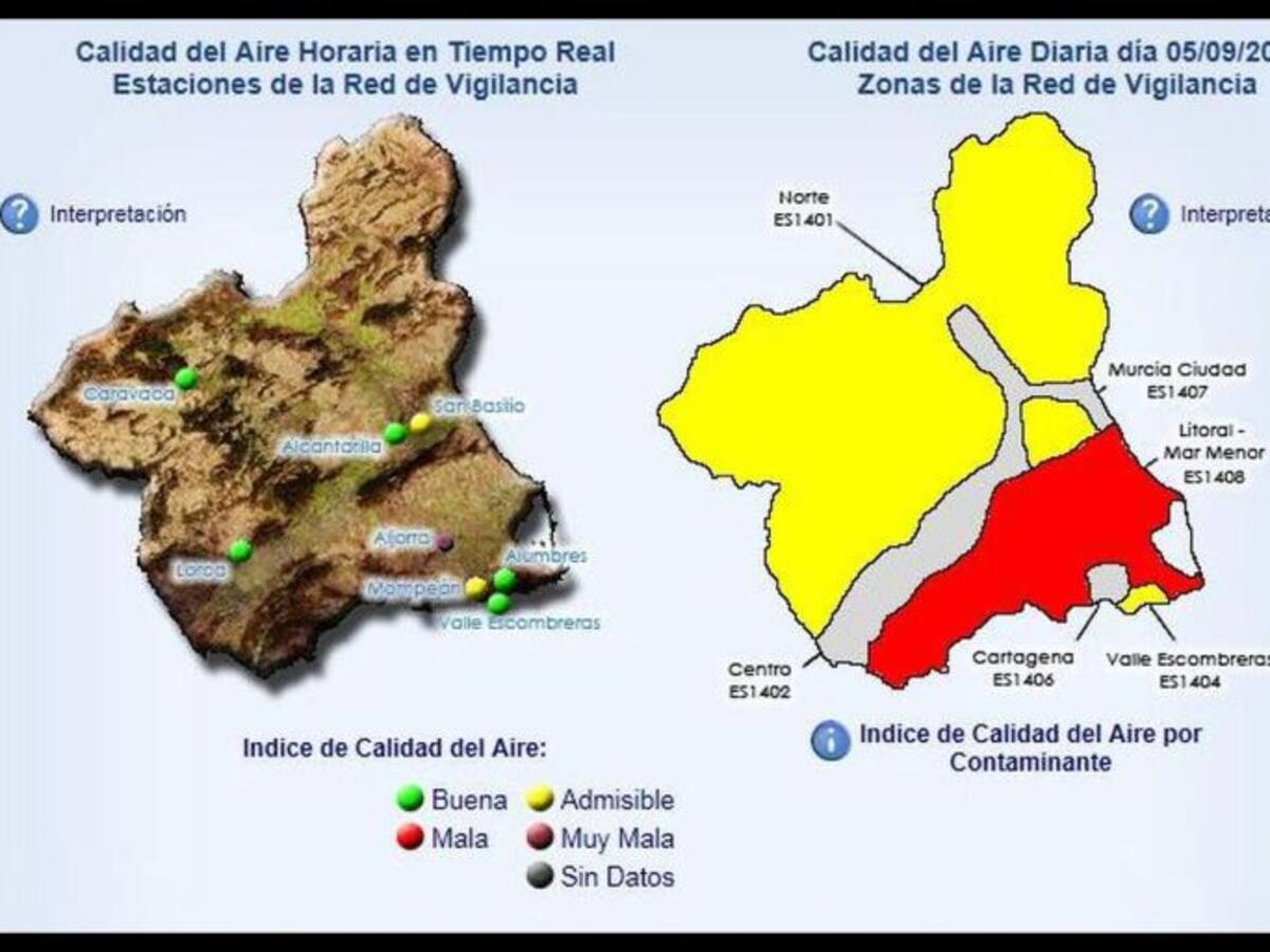 Activado el nivel 2 por superación del nivel de partículas en La Aljorra