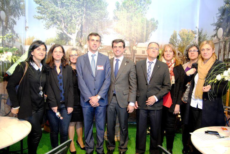 El alcalde de Albacete, Javier Cuenca junto a otras autoridades en la inauguración de Celebralia