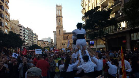 Manifestación de la &#039;Comissió 9 d&#039;Octubre&#039; en 2015