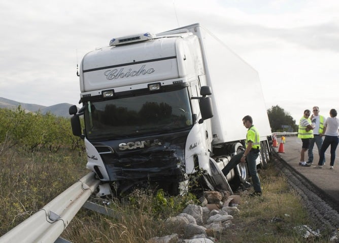 Accidente ocurrido en el término municipal de Alcalá de Xivert (Castellón).