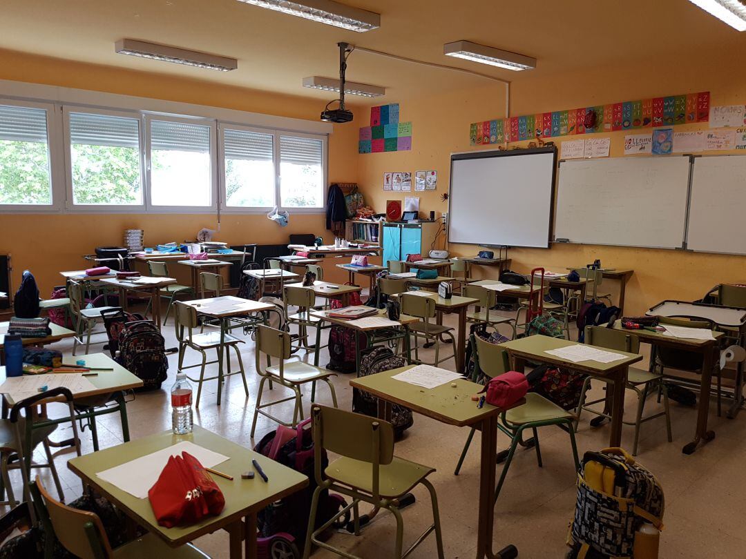 Aula de un centro escolar de Guadalajara