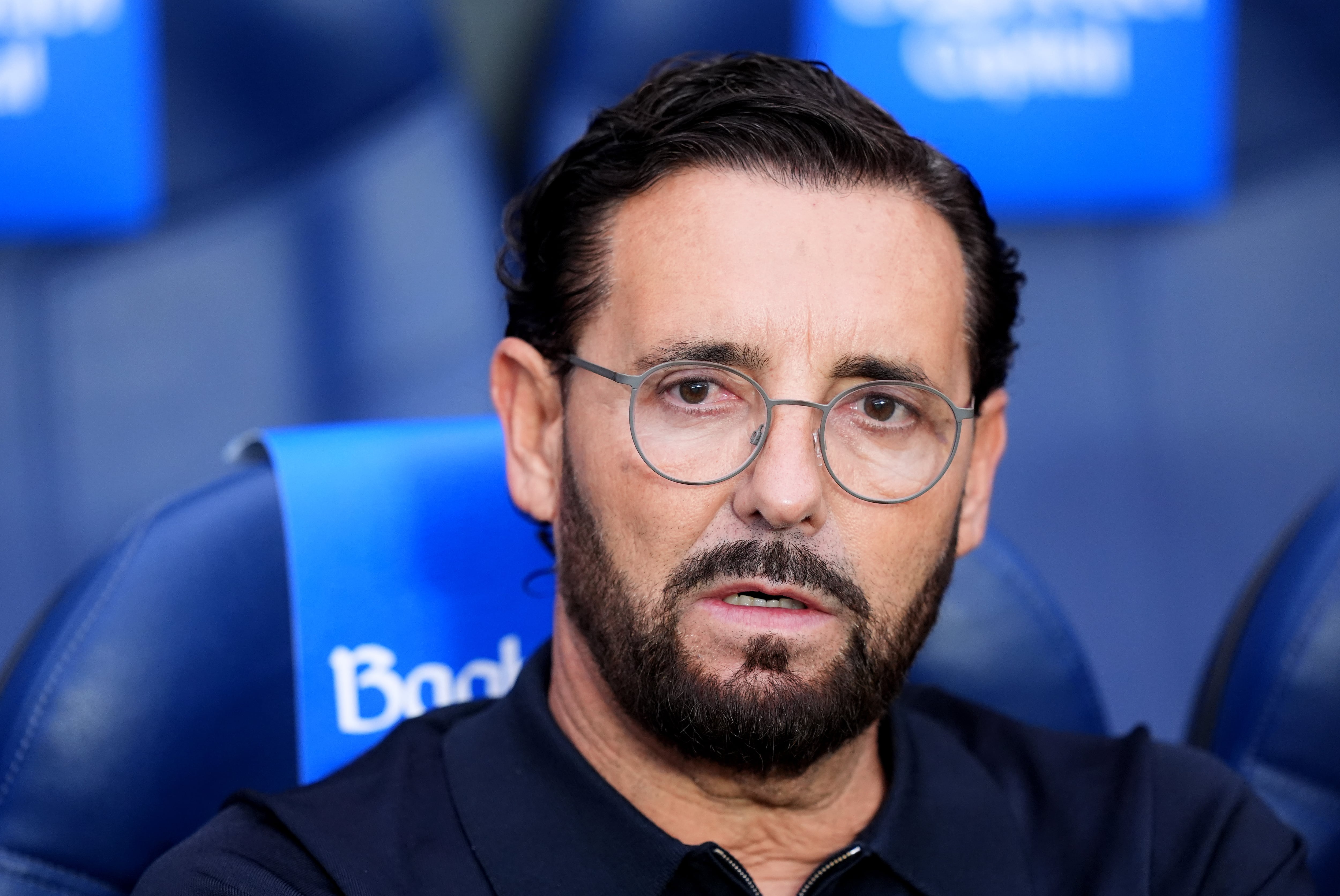 Bordalás en un partido de liga