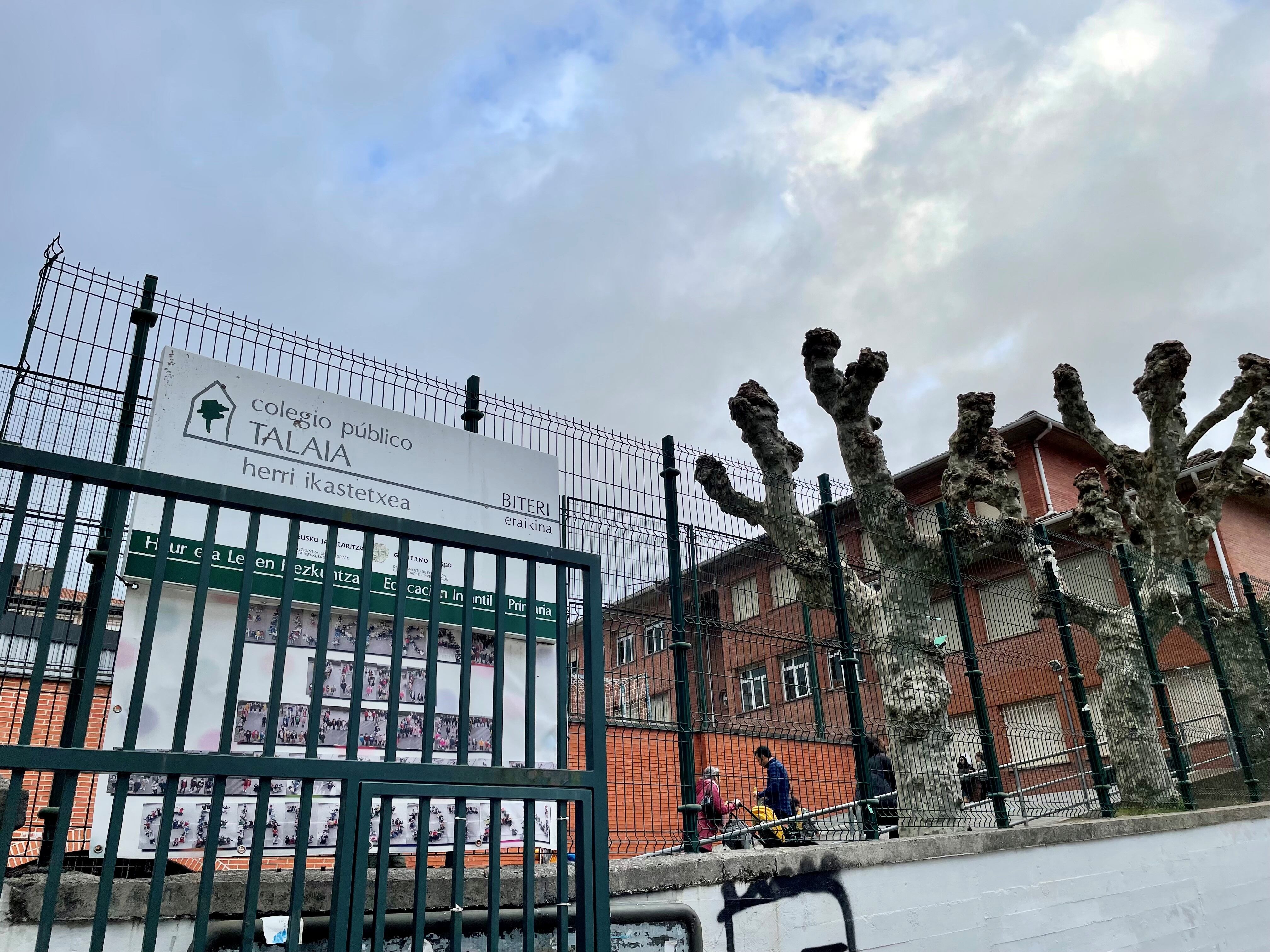 Los centros del colegio Talaia están siendo los principales afectados por la huelga de la limpieza.