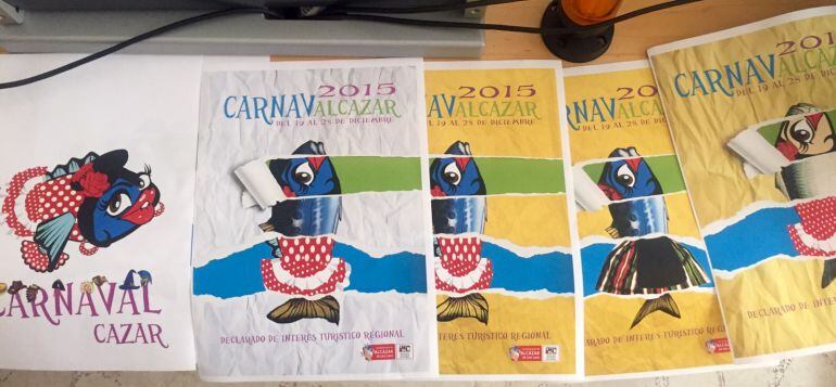 Bocetos del proceso creativo del cartel de Carnaval de este año