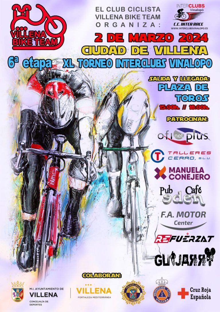 Cartel de la prueba de Villena