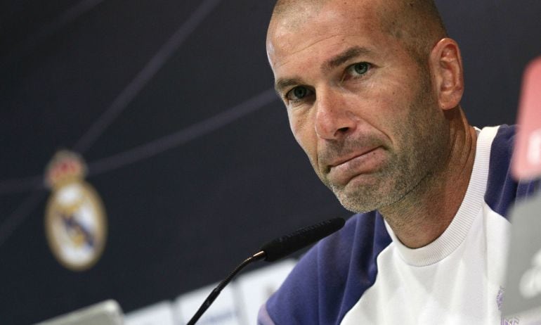 El técnico del Real Madrid Zinedine Zidane.