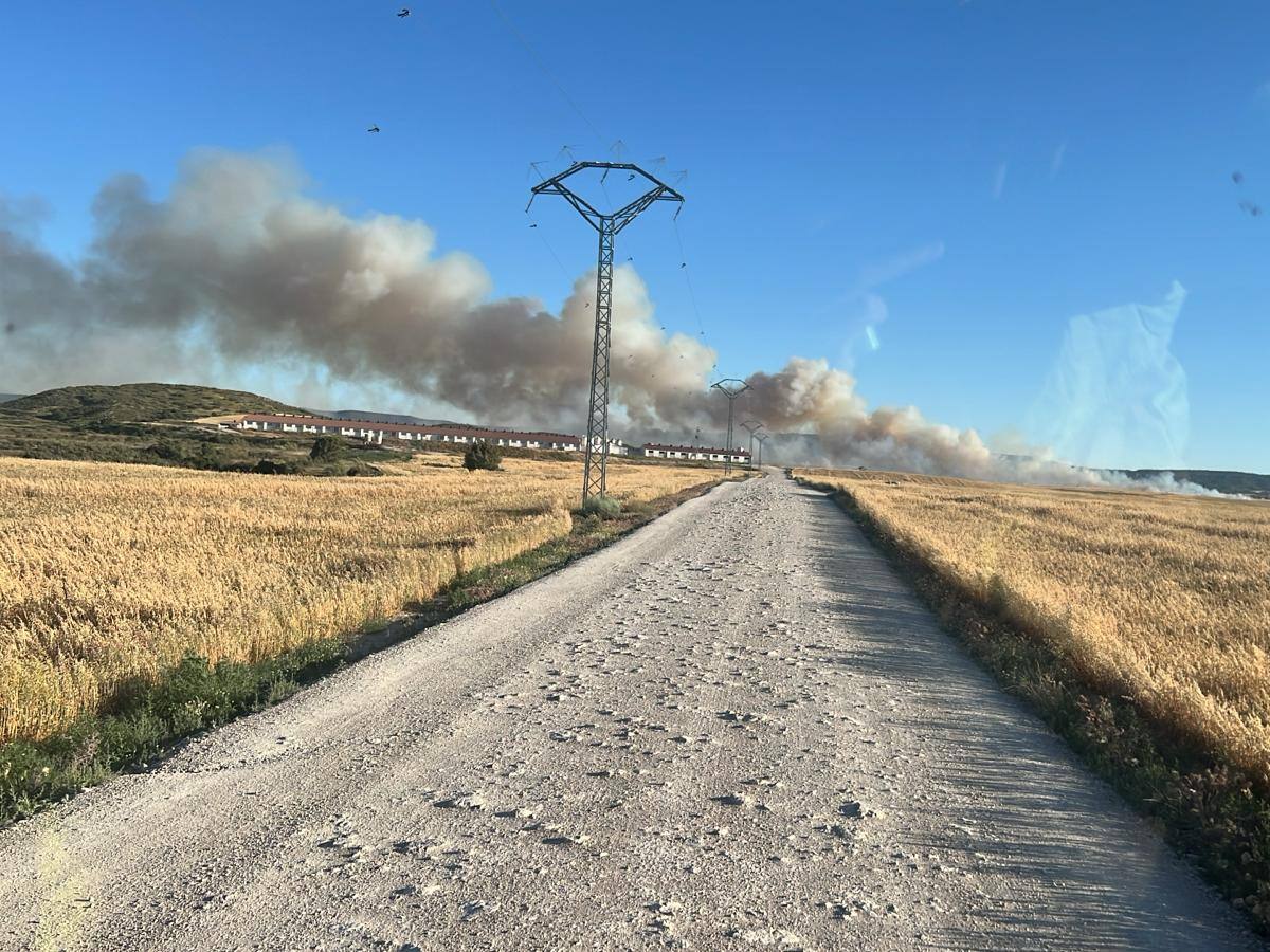 Un incendio, ya extinguido, quema 41 hectáreas en el término de Lanaja