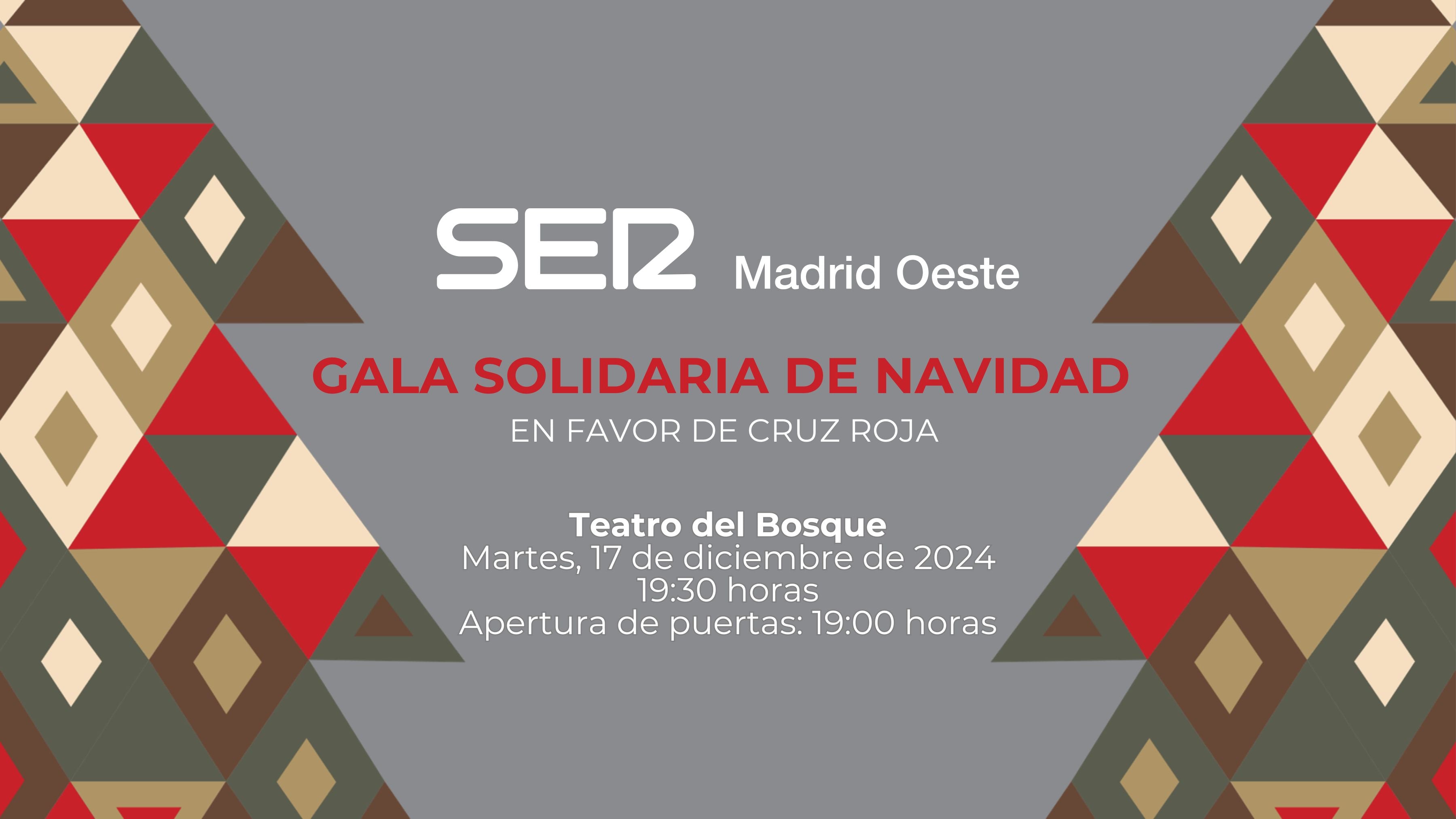 Cartel de la Gala Solidaria de Navidad 2024 de Ser Madrid Oeste