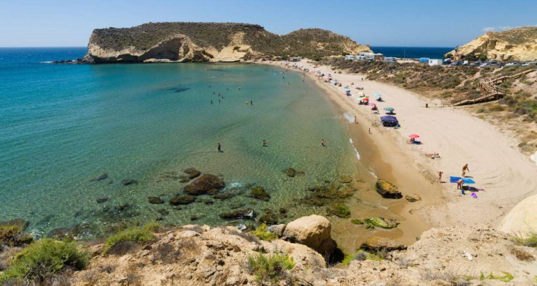 Foto de archivo de la Playa de Carolina de Águilas.