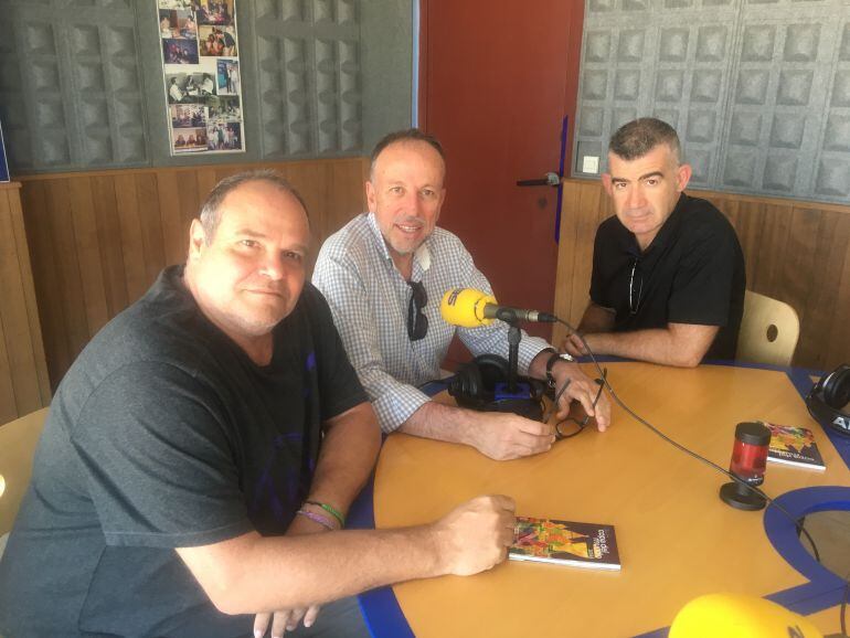 Aitor Morrás, Joan Serra y Julián Aguilar