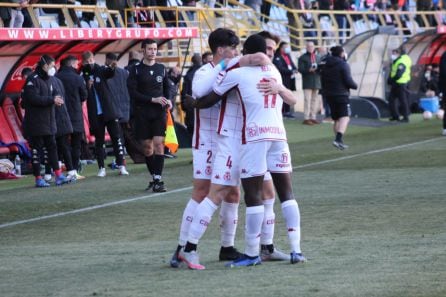 Gaztañaga celebra su gol de bandera