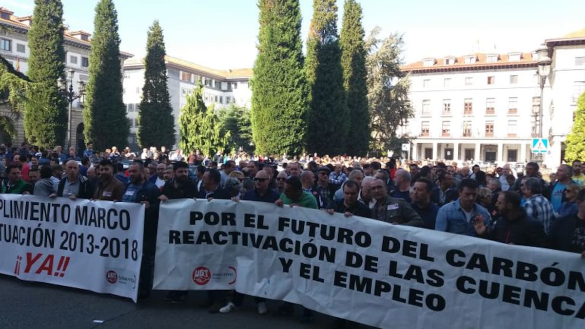 La minería del carbón se moviliza contra los incumplimientos del PP