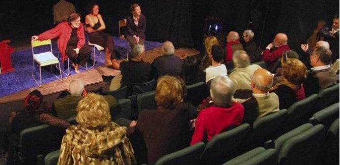 Representación en el Teatro Guindalera, con capacidad para 75 espectadores