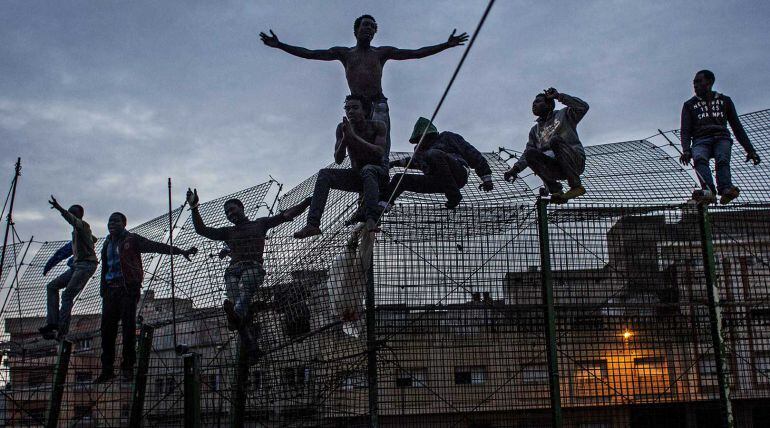 Una de las fotografías más emblemáticas de la exposición &#039;Somos Migrantes&#039;.