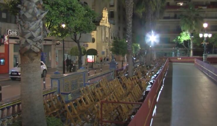 Sillas de la Semana Santa en Algeciras