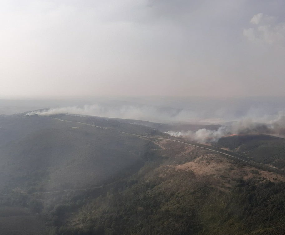 Imagen del incendio en Ferreruela