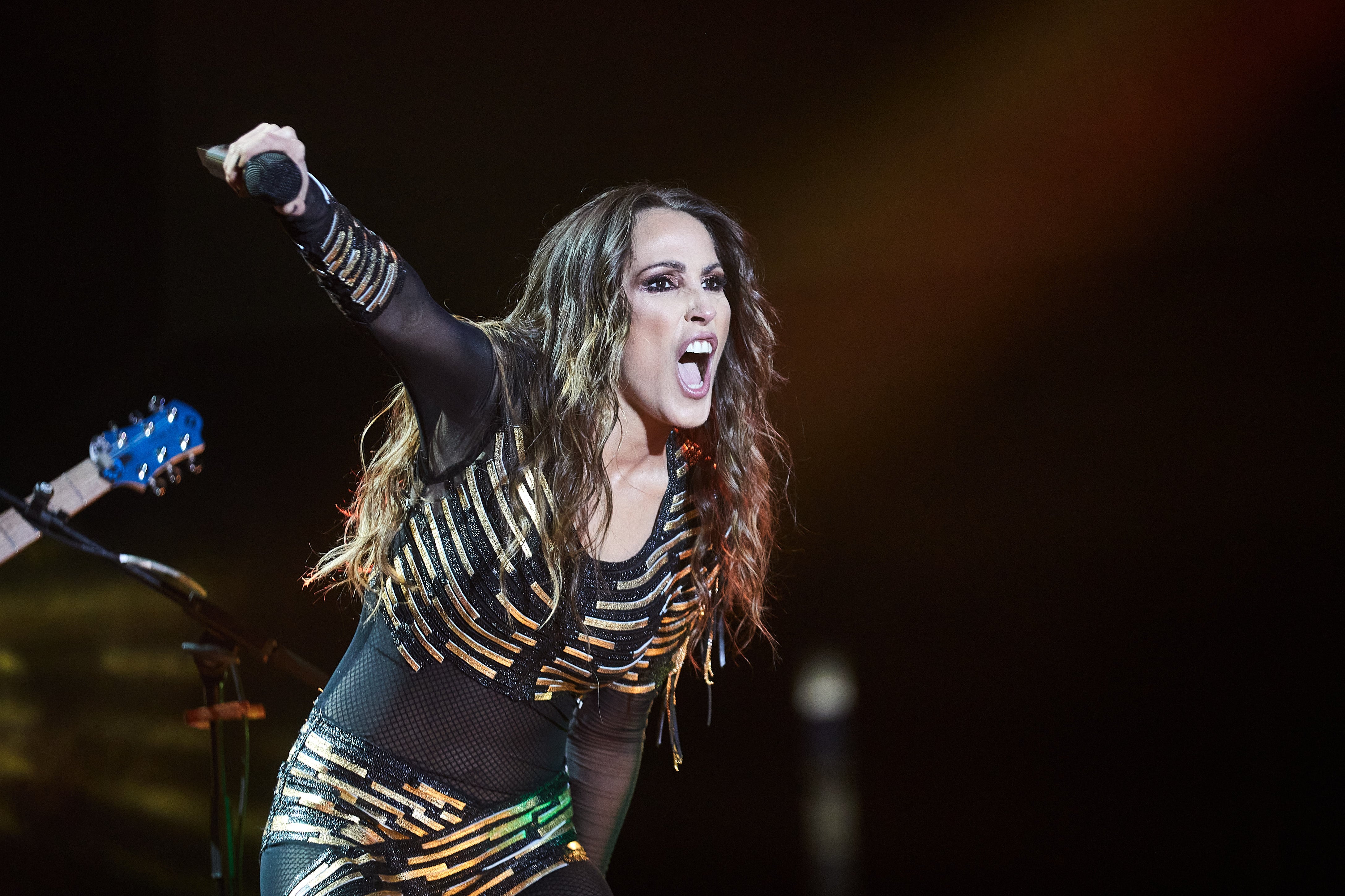 La cantante Malú durante un concierto EFE/Miguel Osés