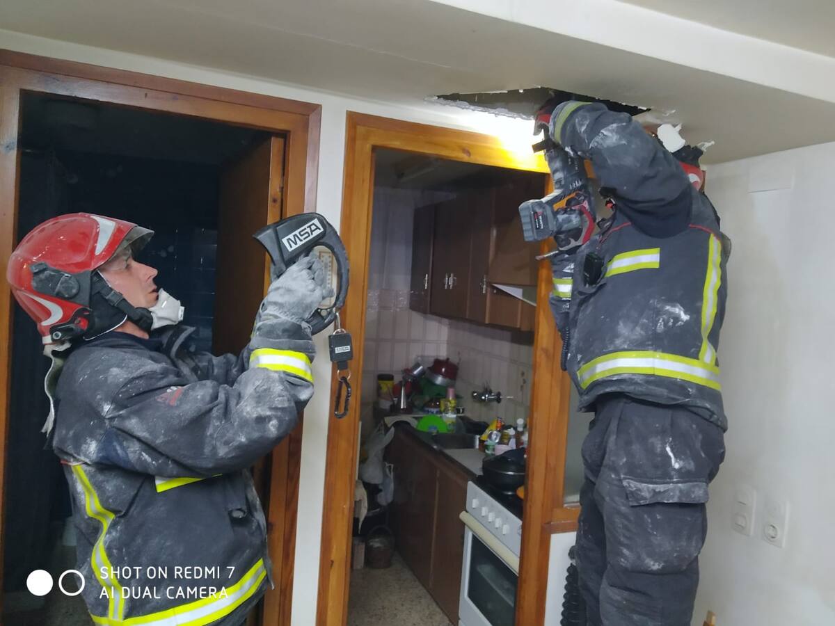 Incendio de una vivienda en Torres del Obispo