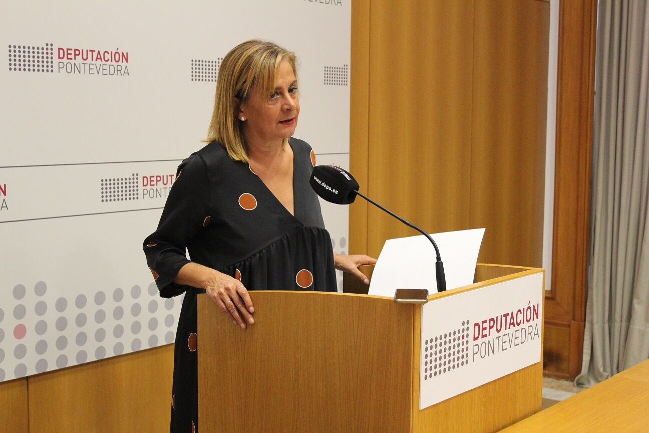 Carmela Silva durante una rueda de prensa